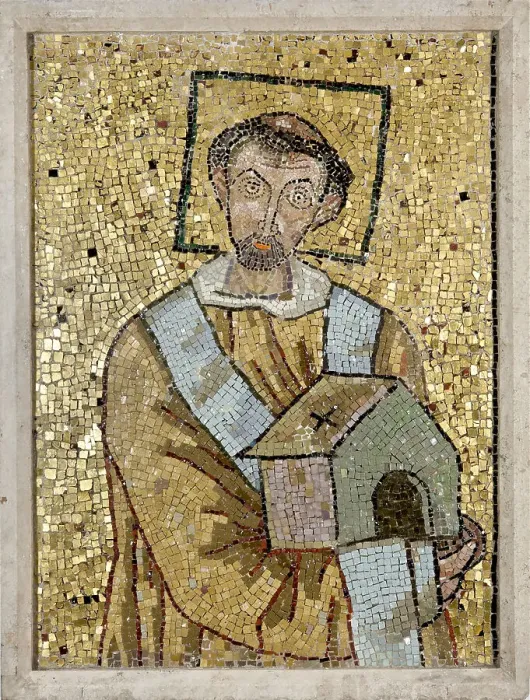 Framed Print : Portrait of Pope John VII, 705-707. Creator: Byzantine Master Framed Print : Portrait of Pope John VII, 705-707. Creator: Byzantine Master