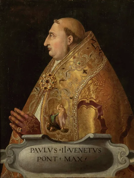 Framed Print : Portrait of Pope Paul II (1417-1471), c1530. Creator: Anonymous Framed Print : Portrait of Pope Paul II (1417-1471), c1530. Creator: Anonymous