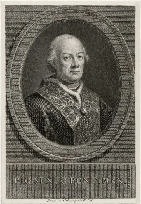 Framed Print : Portrait of the Pope Pius VI (1717-1799) Framed Print : Portrait of the Pope Pius VI (1717-1799)