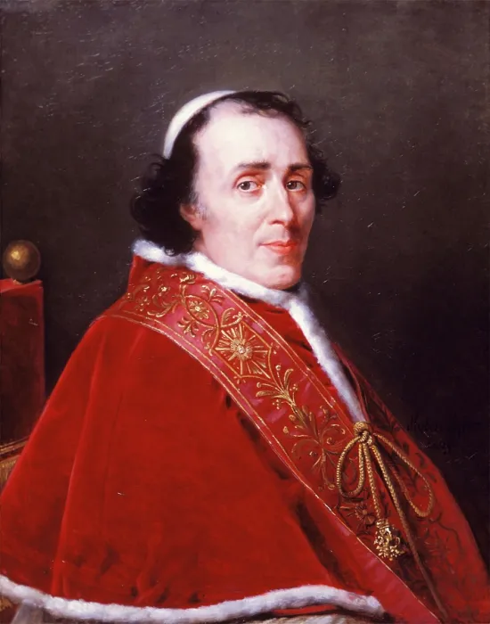 Framed Print : Portrait of Pope Pius VII, 1805. Creator: Robert Lefevre Framed Print : Portrait of Pope Pius VII, 1805. Creator: Robert Lefevre