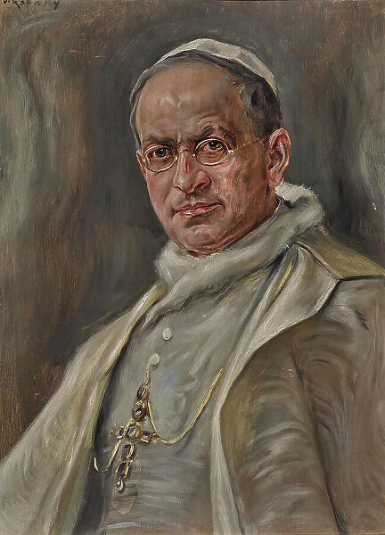Portrait of the Pope Pius XI (1857-1939), 1920s. Creator: Koppay, Josef Arpád von (1859-1927)