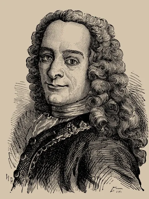 Framed Print : Portrait of Portrat von Francois Marie Arouet de Voltaire (1694-1778), 1889 Framed Print : Portrait of Portrat von Francois Marie Arouet de Voltaire (1694-1778), 1889