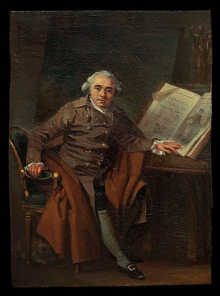 Portrait présumé de Jean-Jacques Lagrenée dit Portrait d'un homme dans un manteau croisé, c1787. Creator: Marguerite Gerard
