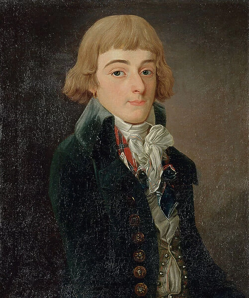 Portrait présumé de Louis-Antoine de Saint-Just (1767-1794), conventionnel, 1791. Creator: Francois Bonneville