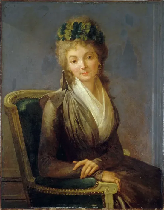 Framed Print : Portrait présumé de Lucile Desmoulins (1771-1794), c1790. Creator: Louis Leopold Boilly Framed Print : Portrait présumé de Lucile Desmoulins (1771-1794), c1790. Creator: Louis Leopold Boilly