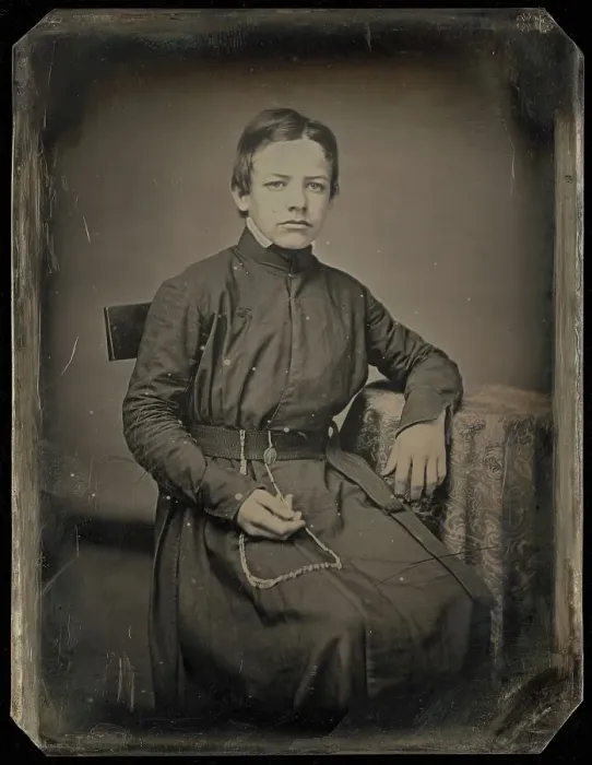 Framed Print : Portrait of a Priest, about 1854-1856. Creator: Unknown Framed Print : Portrait of a Priest, about 1854-1856. Creator: Unknown