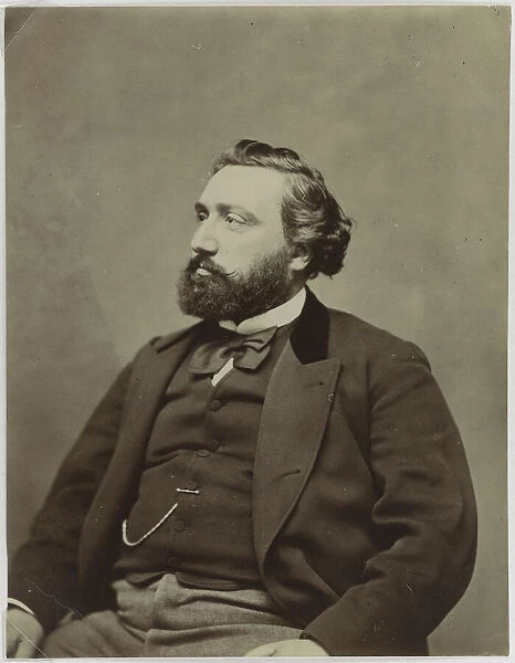 Portrait of the Prime Minister of France Leon Gambetta (1838-1882)