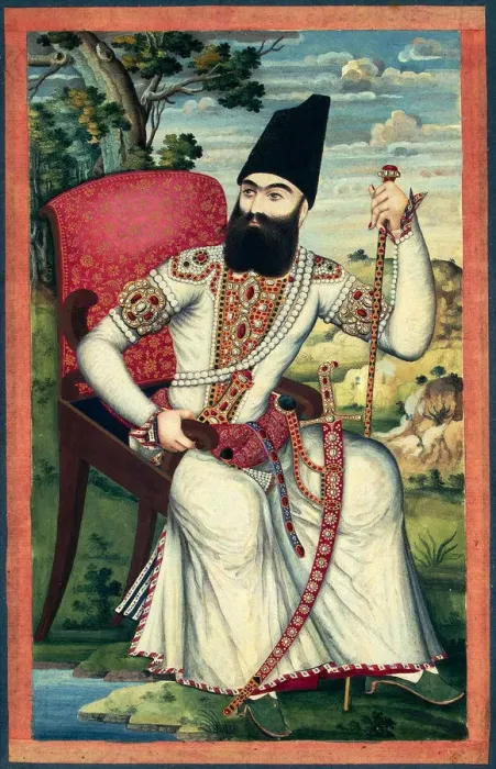 Framed Print : Portrait of Prince Abbas Mirza, ca 1820. Artist: Iranian master Framed Print : Portrait of Prince Abbas Mirza, ca 1820. Artist: Iranian master