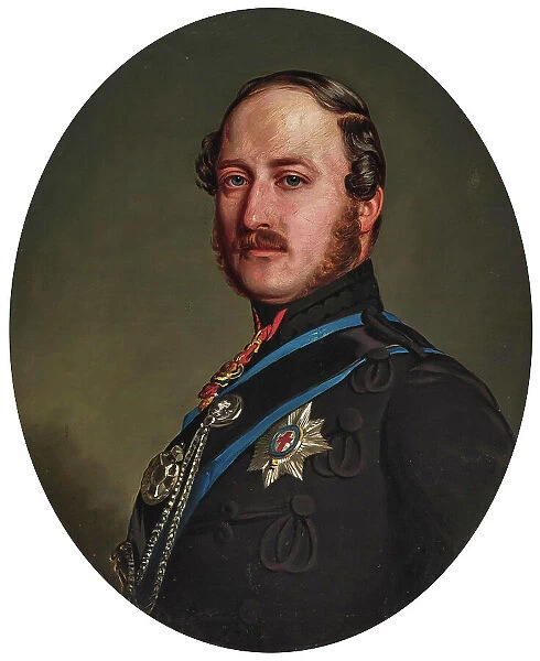Portrait of Prince Albert of Saxe-Coburg and Gotha (1819-1861). Creator: Winterhalter, Franz Xavier (1805-1873)