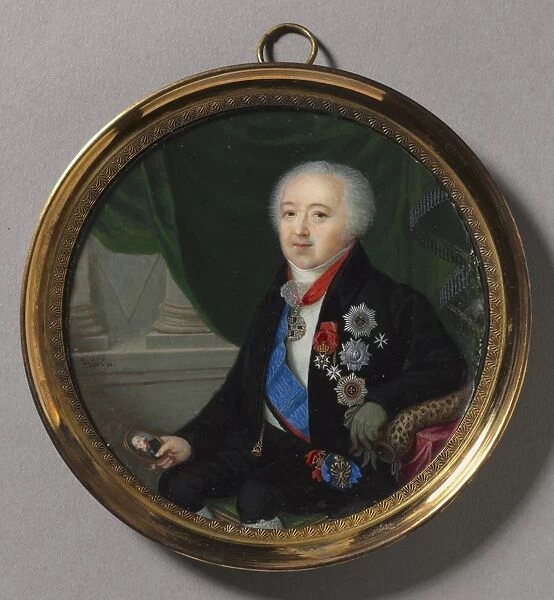 Portrait of Prince Alexander Bezborodko, mid to late 1700s. Creator: Pierre-Charles Cior (French