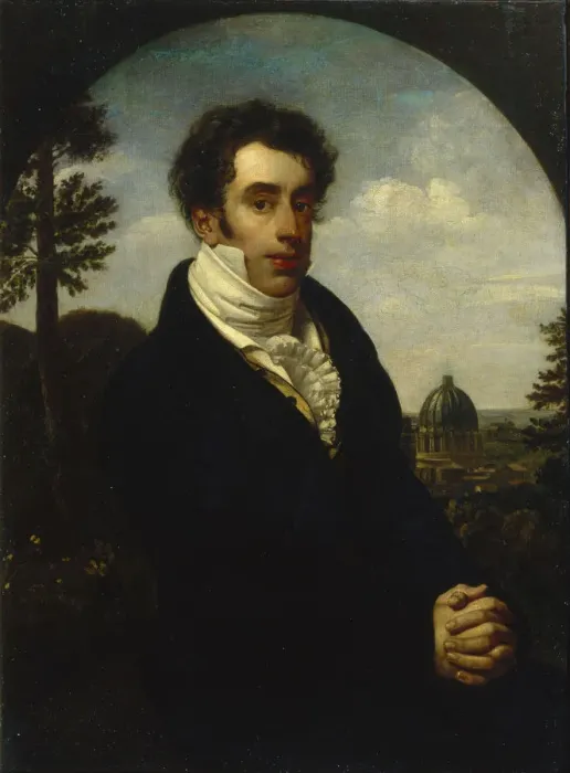 Framed Print : Portrait of Prince Alexander Mikhailovich Golitsyn (1798-1858), 1819. Artist: Kiprensky, Orest Adamovich (1782-1836) Framed Print : Portrait of Prince Alexander Mikhailovich Golitsyn (1798-1858), 1819. Artist: Kiprensky, Orest Adamovich (1782-1836)