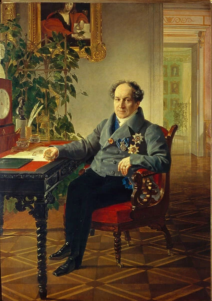 Portrait of Prince Alexander Nikolayevich Golitsyn (1773-1844), 1840. Artist: Briullov, Karl Pavlovich (1799-1852)