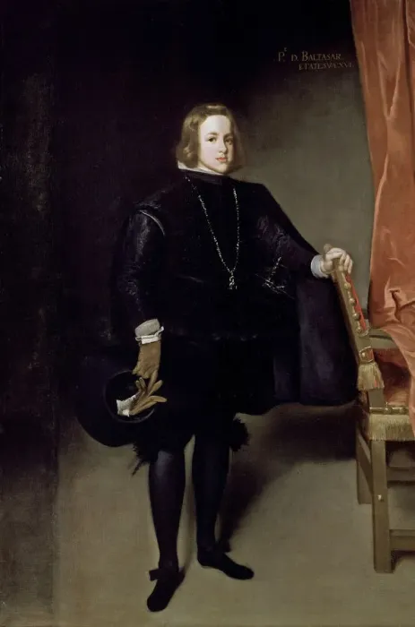Framed Print : Portrait of Prince Balthasar Charles, 1645. Artist: Martinez del Mazo, Juan Bautista (1605-1667)