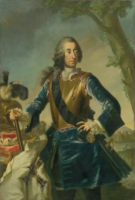 Framed Print : Portrait of Prince-Elector Klement August of Cologne, (Portrait of a Prince), c1750. Creator: Georg Desmarees Framed Print : Portrait of Prince-Elector Klement August of Cologne, (Portrait of a Prince), c1750. Creator: Georg Desmarees