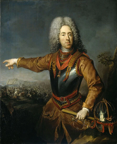 Portrait of Prince Eugene of Savoy (1663-1736), 1718. Artist: Schuppen, Jacob van (1670-1751)