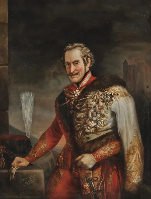 Framed Print : Portrait of Prince Ferdinand Georg August of Saxe-Coburg and Gotha (1785-1851), 1st half of 19th cen Creator: Gotzel-Sepolina, Josephine (1800-1882) Framed Print : Portrait of Prince Ferdinand Georg August of Saxe-Coburg and Gotha (1785-1851), 1st half of 19th cen Creator: Gotzel-Sepolina, Josephine (1800-1882)
