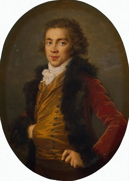 Portrait of Prince Grigory Alexandrovich Stroganov (1770-1857), 1793. Artist: Vigee-Lebrun, Marie Louise Elisabeth (1755-1842)