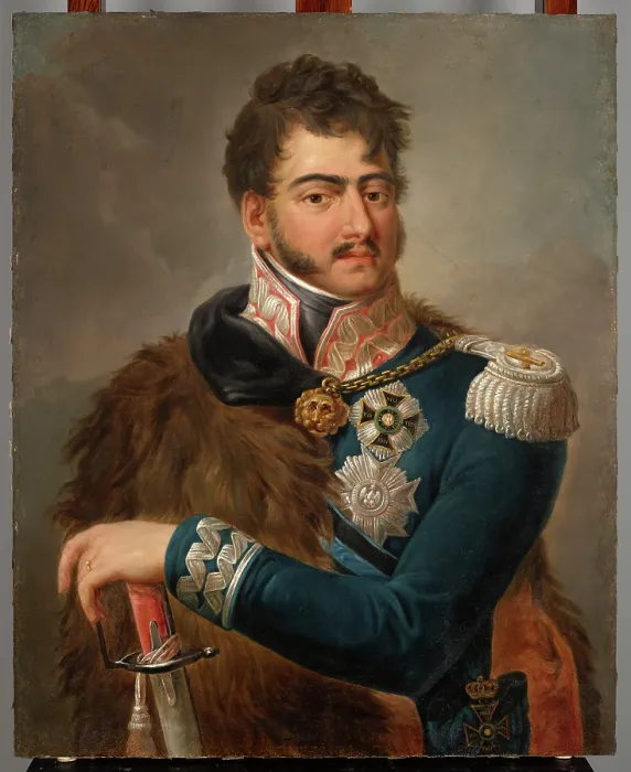 Framed Print : Portrait of Prince Jozef Poniatowski (1763-1813), after 1814. Creator: Antoni Stanislaw Brodowski Framed Print : Portrait of Prince Jozef Poniatowski (1763-1813), after 1814. Creator: Antoni Stanislaw Brodowski