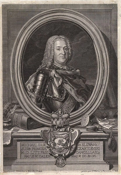 Portrait of Prince Michal Fryderyk Czartoryski (1696-1775), Mid of the 18th cen Artist: Mylius, Jan Fryderyk (active Mid of 18th cen. )