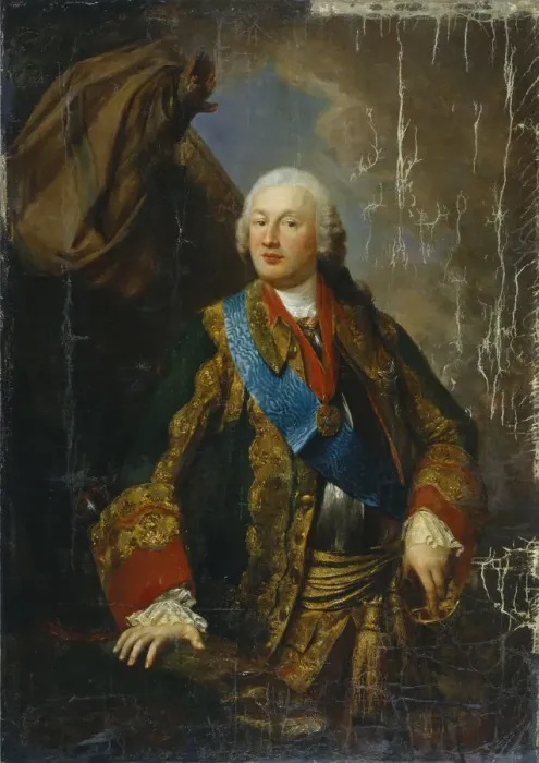 Framed Print : Portrait of Prince Mikhail Nikitich Volkonsky (1713-1788), Mid of the 18th cen Artist: Anonymous Framed Print : Portrait of Prince Mikhail Nikitich Volkonsky (1713-1788), Mid of the 18th cen Artist: Anonymous