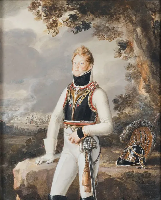 Framed Print : Portrait of Prince Moritz of Liechtenstein (1775-1819), c 1801. Creator: Lacedelli, Giuseppe (1774-1832) Framed Print : Portrait of Prince Moritz of Liechtenstein (1775-1819), c 1801. Creator: Lacedelli, Giuseppe (1774-1832)