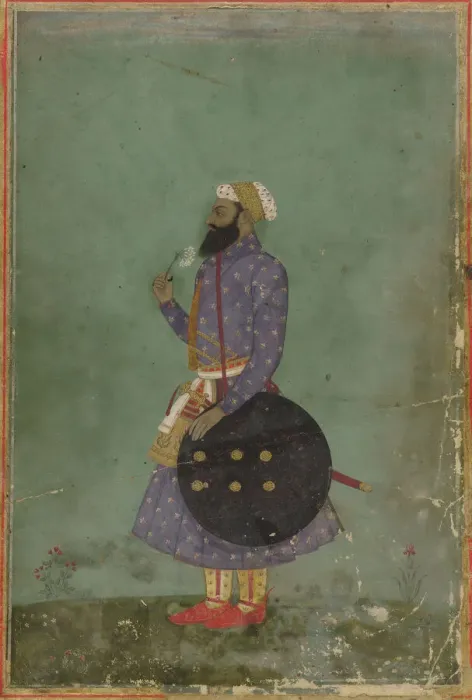 Framed Print : Portrait of a Prince, Mughal dynasty, 18th century. Creator: Unknown Framed Print : Portrait of a Prince, Mughal dynasty, 18th century. Creator: Unknown