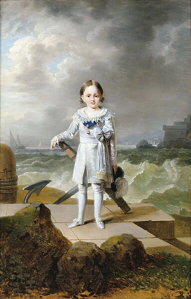 Portrait of Prince Napoleon Louis Bonaparte (1804-1831), c. 1810. Artist: Kinson, Francois-Joseph (1770-1839)