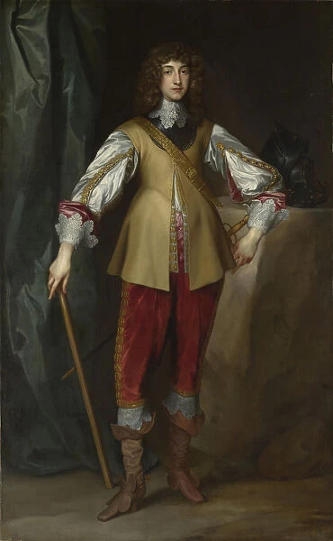 Portrait of Prince Rupert of the Rhine (1619-1682), Duke of Cumberland, ca 1637. Artist: Dyck, Anthony van, (Studio of)