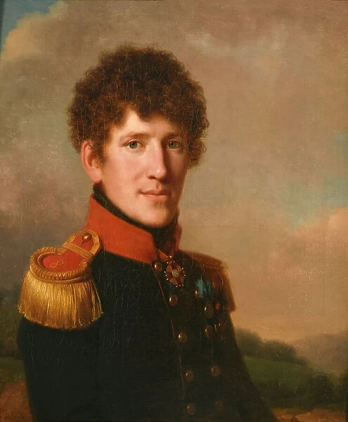 Portrait of Prince Segey Alexandrovich Volkonsky (1786-1838), 1814. Creator: Périn-Salbreux, Lié Louis (1753-1817)