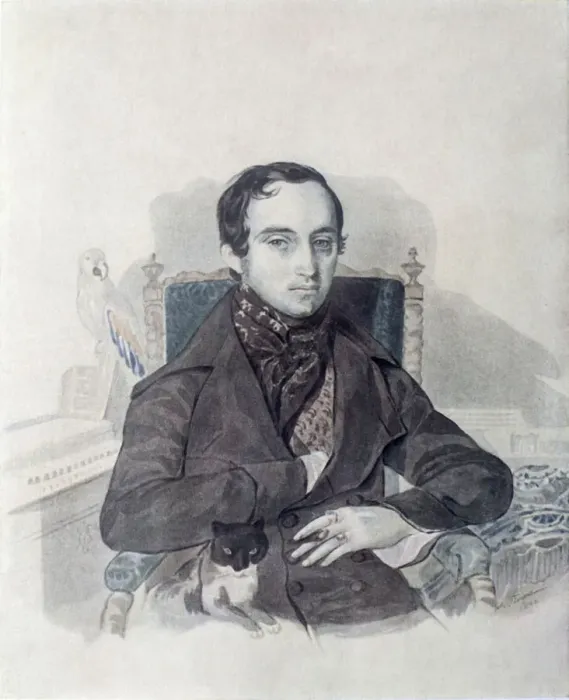 Framed Print : Portrait of Prince Vladimir Fyodorovich Odoyevsky (1803-1869), 1840s Framed Print : Portrait of Prince Vladimir Fyodorovich Odoyevsky (1803-1869), 1840s