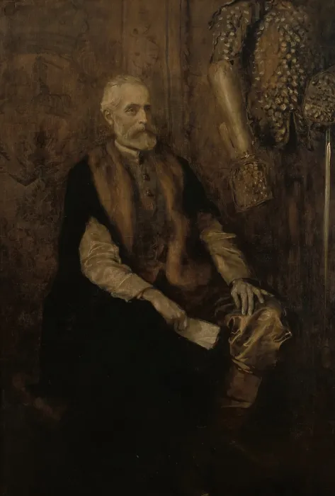 Framed Print : Portrait of Prince Wladyslaw Czartoryski (1828-1894), c1892. Creator: Teodor Axentowicz Framed Print : Portrait of Prince Wladyslaw Czartoryski (1828-1894), c1892. Creator: Teodor Axentowicz