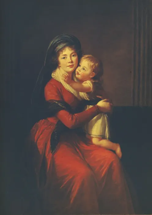 Framed Print : Portrait of Princess Alexandra Golitsyna with her son Pyotr, 1794. Artist: Vigee-Lebrun, Marie Louise Elisabeth (1755-1842) Framed Print : Portrait of Princess Alexandra Golitsyna with her son Pyotr, 1794. Artist: Vigee-Lebrun, Marie Louise Elisabeth (1755-1842)