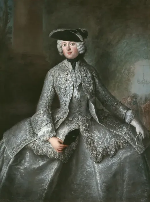 Framed Print : Portrait of Princess Anna Amalia of Prussia (1723-1787), Abbess of Quedlinburg, ca 1744 Framed Print : Portrait of Princess Anna Amalia of Prussia (1723-1787), Abbess of Quedlinburg, ca 1744