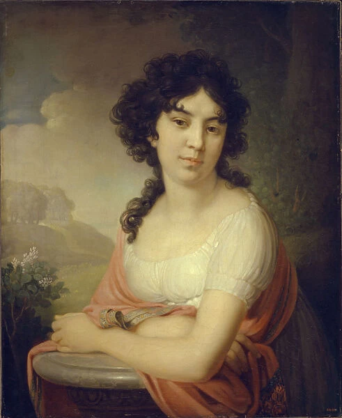 Portrait of Princess Anna Petrovna Gagarina, 1801. Artist: Borovikovsky, Vladimir Lukich (1757-1825)