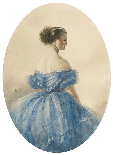 Portrait of Princess Anna zu Sayn-Wittgenstein. Artist: Zichy, Mihaly (1827-1906)