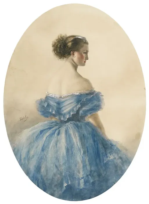Framed Print : Portrait of Princess Anna zu Sayn-Wittgenstein. Artist: Zichy, Mihaly (1827-1906) Framed Print : Portrait of Princess Anna zu Sayn-Wittgenstein. Artist: Zichy, Mihaly (1827-1906)