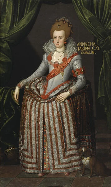Portrait of Princess Anne Catherine of Brandenburg (1575-1612), queen of Denmark and Norway