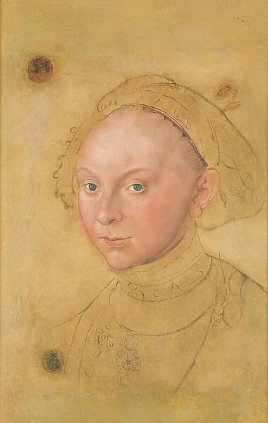Portrait of Princess Catherine of Brunswick-Grubenhagen (1524-1581), ca 1540-1541. Creator: Cranach, Lucas, the Younger (1515-1586)