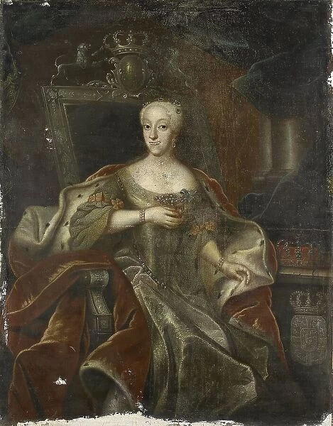 Portrait of Princess Charlotte Amalie, Daughter of Frederick IV, King of Denmark, 1755-1765. Creator: Unknown