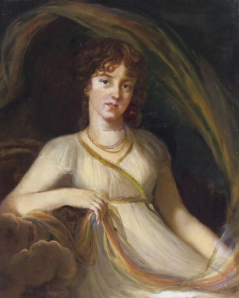 Portrait of Princess Ekaterina Osipovna Tyufyakina, nee Khorvat (1777-1802) as Iris, 1802. Artist: Vigee-Lebrun, Marie Louise Elisabeth (1755-1842)