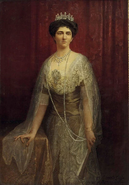 Portrait of Princess Elena of Montenegro (1873-1952), Queen of Italy, 1913