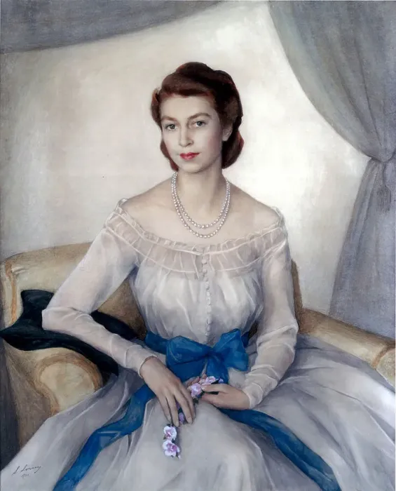 Framed Print : Portrait of the Princess Elizabeth, Duchess of Edinburgh, 1948. Creator: Sorin, Saveli Abramovich (1878-1953) Framed Print : Portrait of the Princess Elizabeth, Duchess of Edinburgh, 1948. Creator: Sorin, Saveli Abramovich (1878-1953)
