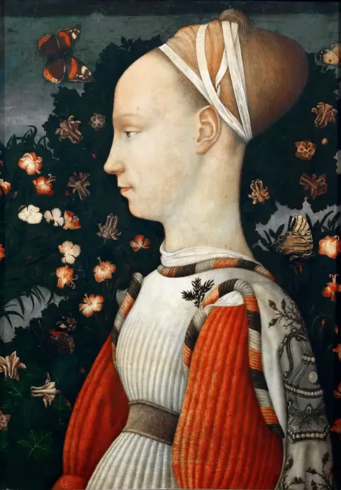 Framed Print : Portrait of a Princess of the House of Este, ca 1435-1440 Framed Print : Portrait of a Princess of the House of Este, ca 1435-1440
