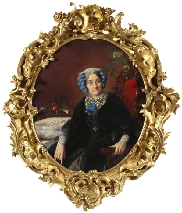 Framed Print : Portrait of Princess Isabella Adamovna Gagarina (1800-1886), nee Countess Walewska, 1850s. Artist: Zaryanko, Sergei Konstantinovich (1818-1870) Framed Print : Portrait of Princess Isabella Adamovna Gagarina (1800-1886), nee Countess Walewska, 1850s. Artist: Zaryanko, Sergei Konstantinovich (1818-1870)