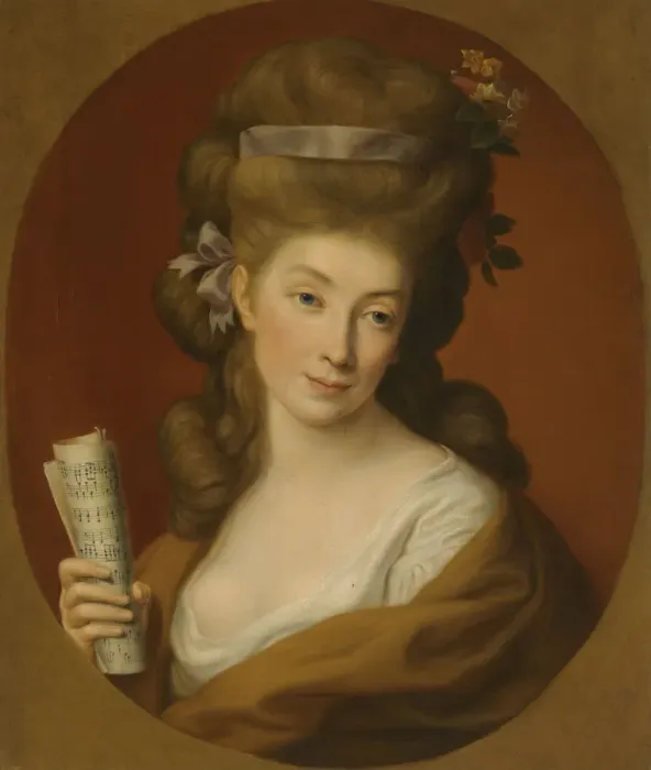 Framed Print : Portrait of Princess Izabela Elzbieta Potocka, nee Lubomirska (1736-1816). Artist: Batoni, Pompeo Girolamo (1708-1787) Framed Print : Portrait of Princess Izabela Elzbieta Potocka, nee Lubomirska (1736-1816). Artist: Batoni, Pompeo Girolamo (1708-1787)