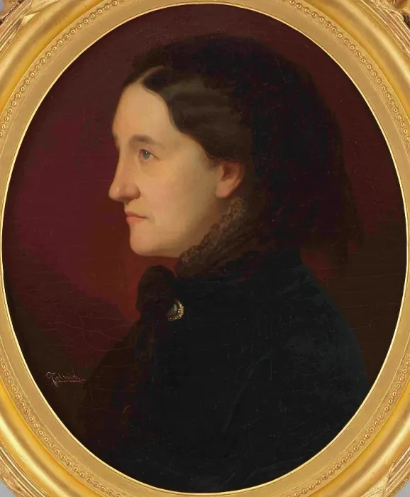 Framed Print : Portrait of Princess Marcelina Czartoryska, née Radziwill (1817-1894), Between 1859 and 1867. Creator: Falinski, Franciszek (1815-1887) Framed Print : Portrait of Princess Marcelina Czartoryska, née Radziwill (1817-1894), Between 1859 and 1867. Creator: Falinski, Franciszek (1815-1887)