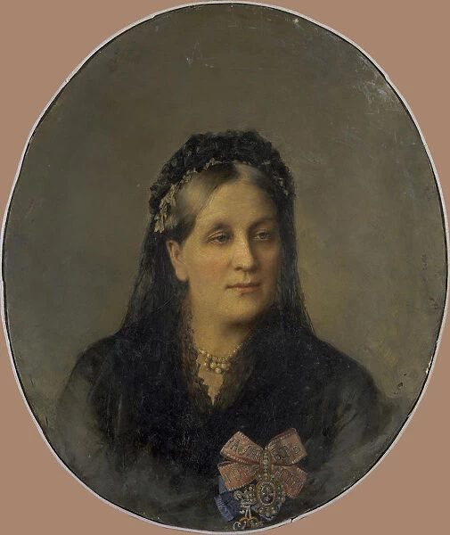 Portrait of Princess Maria Alexandrovna Dolgorukaya, nee Apraxina (1816-1892), Second Half of the 19 Artist: Anonymous