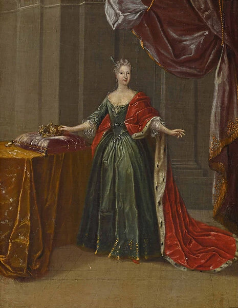 Portrait of Princess Maria Antonia of Bavaria (1724-1780), Electress of Saxony. Creator: Horemans