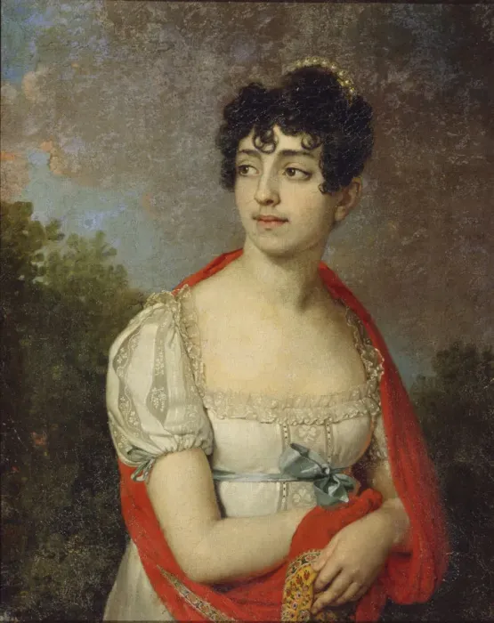 Framed Print : Portrait of Princess Maria Fyodorovna Baryatinskaya, 1807. Artist: Borovikovsky, Vladimir Lukich (1757-1825) Framed Print : Portrait of Princess Maria Fyodorovna Baryatinskaya, 1807. Artist: Borovikovsky, Vladimir Lukich (1757-1825)