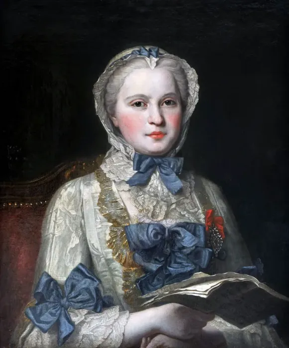 Framed Print : Portrait of Princess Maria Josepha of Saxony (1731?1767). Artist: La Tour, Maurice Quentin de (1704-1788) Framed Print : Portrait of Princess Maria Josepha of Saxony (1731?1767). Artist: La Tour, Maurice Quentin de (1704-1788)